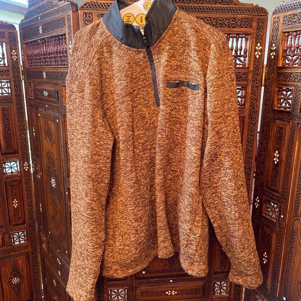 Eddie Bauer Brown Quarter Zip Sweater